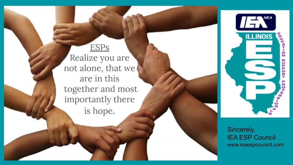 We are in this together! – IEA Education Support Professional Council